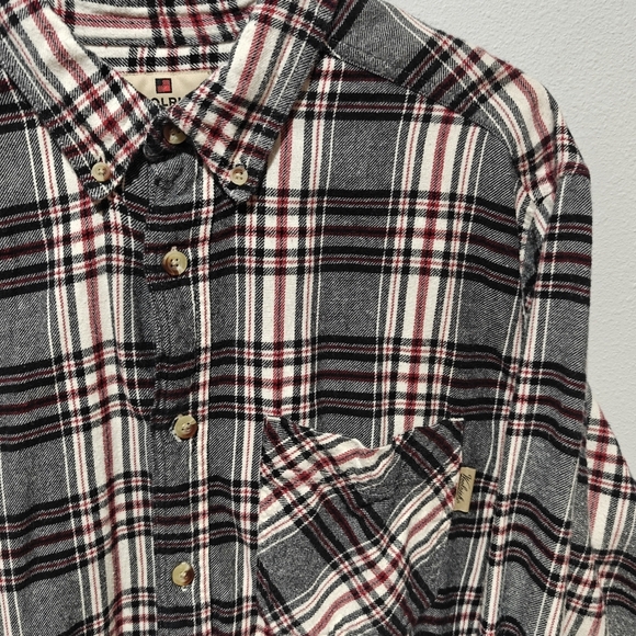 Woolrich Barn Chore Shirt Mens XL Plaid Button Down Long Sleeve Western - Picture 4 of 8